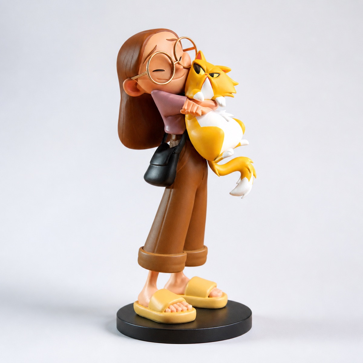 Finished custom figure in a clean studio